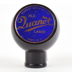 Quandt Ale-Lager 1930s Enameled Ball Tap Knob