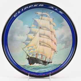 Clipper Ale 1940s Tray CLIPPER SHIP EXCELLENT