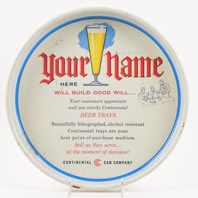 Continental Can Co Salesman Sample Tray YOUR NAME HERE