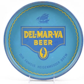 Del-Mar-Va Beer 1930s Tray