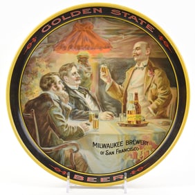 Golden State Beer Pre-Pro Tray MILWAUKEE BREW SAN FRAN HIGH GRADE