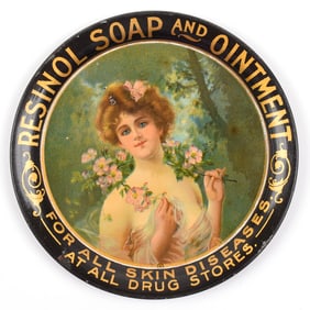 Resinol Soap and Ointment 1920s Tip Tray