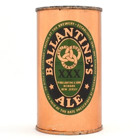 Ballantines XXX Ale Instructional Flat Top 33-1 OI 62 SCARCE SWEET