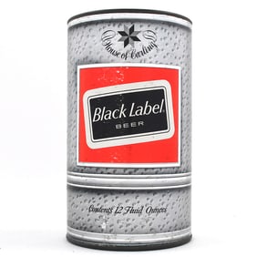 Black Label Beer Promo-Novelty-Mockup Foil Label Oversized Cardboard Can