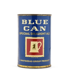 Blue Can Draught Ale 1960s Party Flat Top