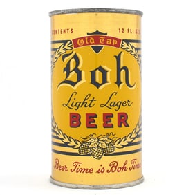 Boh Light Lager Beer Bank Lid Flat Top MINTY BANK HEIST 40-10