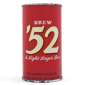 Brew 52 Light Lager Beer Flat Top GRACE ROS THIN SHADOW 41-23 SWEET