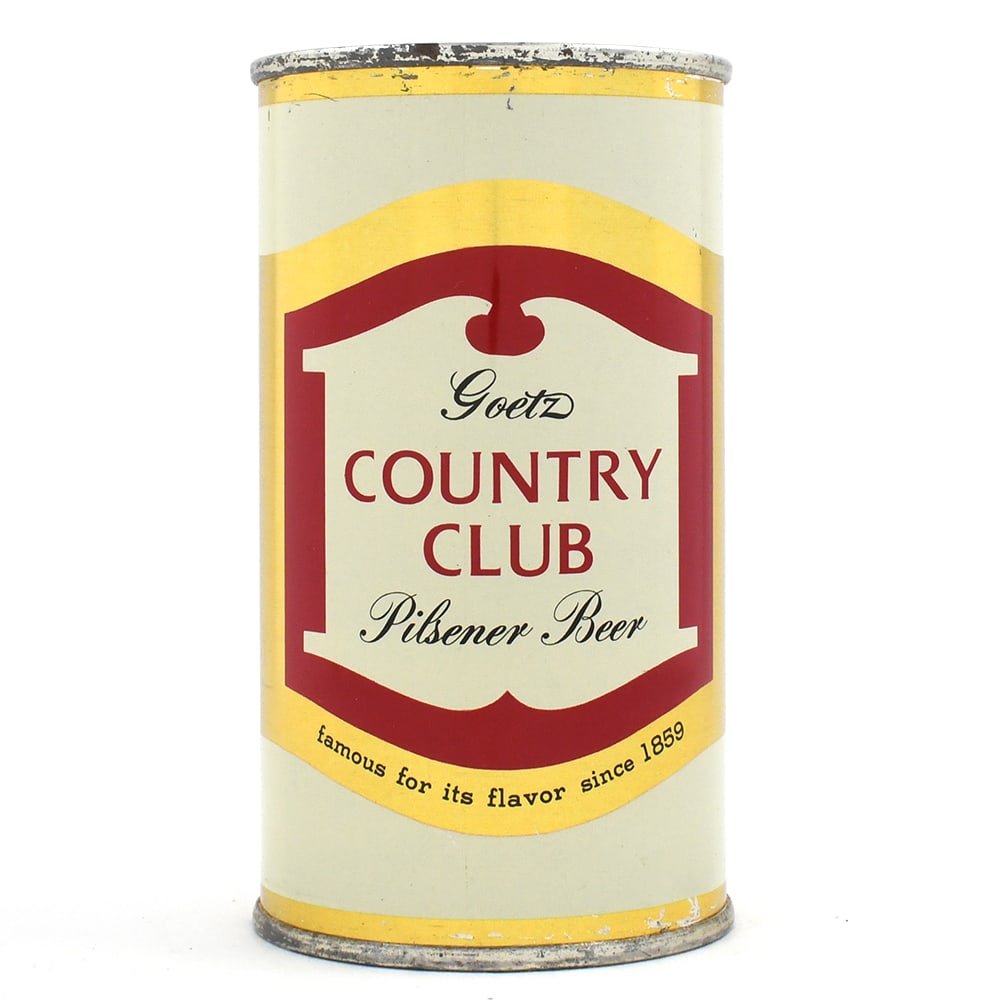 Country Club Pilsener Beer Flat Top 51-36 SCARCE OUTSTANDING (1 of 6)