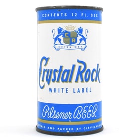 Crystal Rock White Label Pilsener Beer Flat Top CLEVELAND 52-40