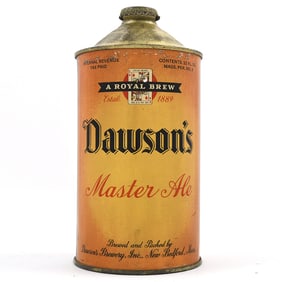 Dawsons Master Ale Quart Cone Top 206-9 RARELY CLEAN