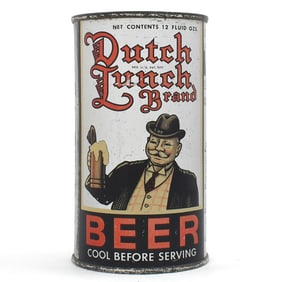 Dutch Lunch Brand Beer Instructional Flat Top 57-30 OI 214 CLEAN