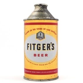 Fitgers Beer Cone Top ALC STATEMENT 162-22 EXCELLENT