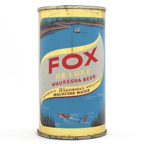 Fox De Luxe Beer Waukesha Flat Top PETER FOX BROWN TEXT 65-27