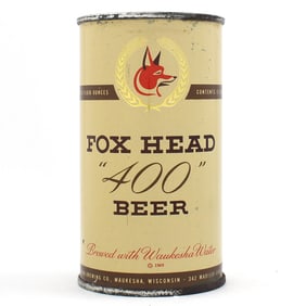 Fox Head 400 Beer Flat Top NON-IRTP 66-7 EXCELLENT