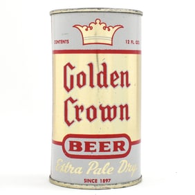Golden Crown Extra Pale Dry Beer Flat Top GRACE BROS 72-36 EXCELLENT