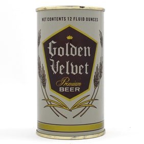 Golden Velvet Premium Beer Flat Top CONTENTS AT TOP Unlisted MINTY