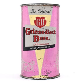 Griesedieck Bros Beer Set Flat Top LIGHT PINK 76-20