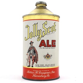Jolly Scot Ale Quart Cone Top 212-16 EXCEPTIONAL POSSIBLY BEST