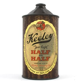 Keeley Half and Half Beer and Ale Quart Cone Top 212-18