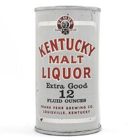 Kentucky Malt Liquor Flat Top FEHRS EXTRA GOOD ENAMEL 87-33
