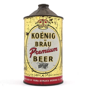 Koenig Brau Premium Beer Quart Cone Top BLACK HOPS 4 PERCENT 213-2