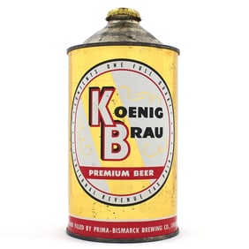 Koenig Brau Premium Beer Quart Cone Top IRTP NO ALC 213-5 SHARP