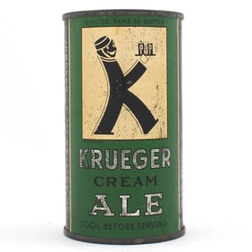 Krueger Cream Ale Instructional Flat Top SMALL OPENER TOOTHED SEAM 89-27 OI 465