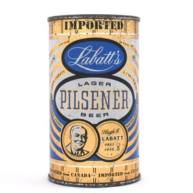 Labatts Pilsener Lager Beer Canadian Flat Top