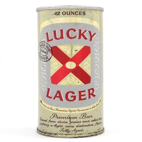 Lucky Lager Premium Beer Pull Tab GENERAL 90-32 UTAH