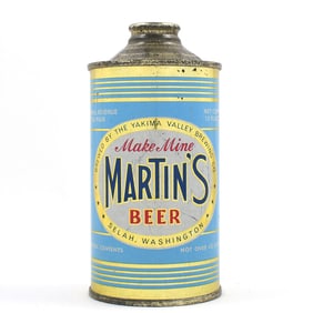 Martins Beer Cone Top RARE LOW PROFILE 173-13 EXCELLENT