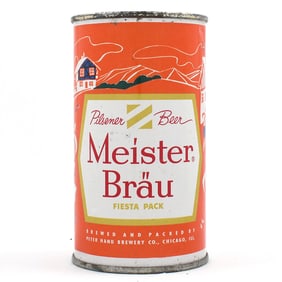 Meister Brau Fiesta Pack Flat Top GERMANY ENAMEL 97-2 EXCELLENT