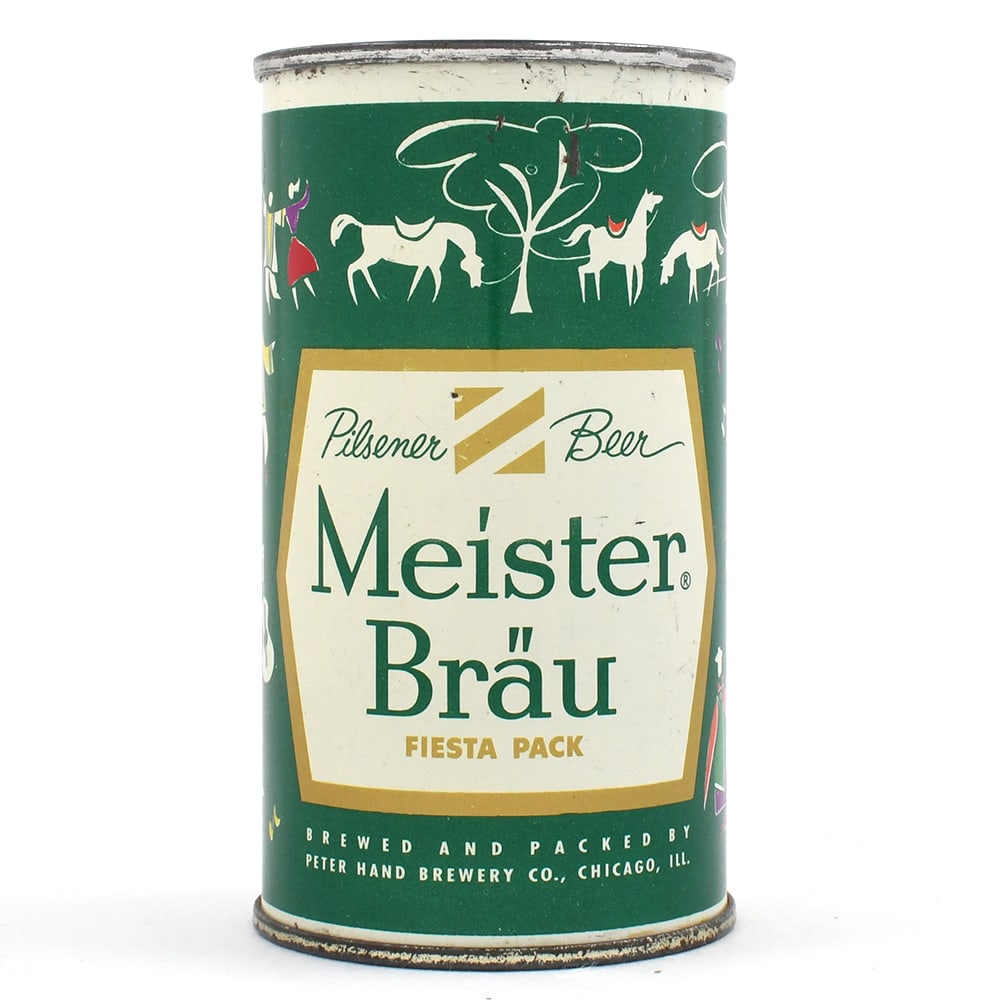Meister Brau Fiesta Pack Flat Top GYPSIES ROMANIA ENAMEL 97-4 EXCELLENT (1 of 6)
