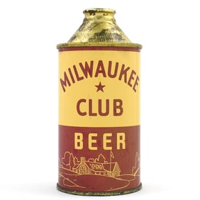 Milwaukee Club Beer Cone Top IRTP 174-3 EXCELLENT