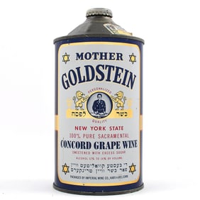 Mother Goldstein Concord Grape Wine Quart Cone Top OUTSTANDING