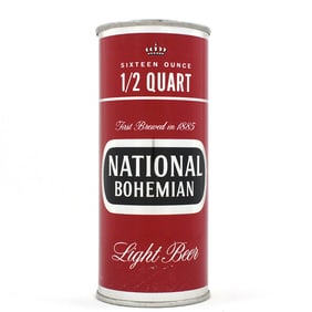 National Bohemian Light Beer 16 Ounce Zip Top BALTIMORE 157-30 CLEAN
