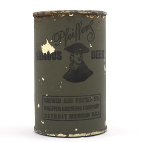 Pfeiffer Premium Beer Olive Drab Can RARE