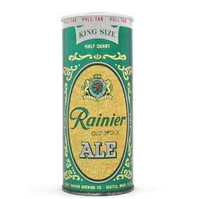 Rainier Old Stock Ale 16 Ounce ZIP Top 162-5 MINTY