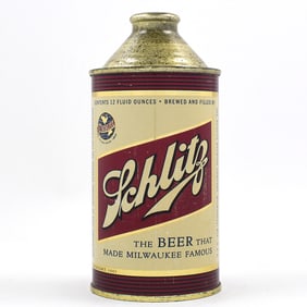 Schlitz Beer Cone Top WITHDRAWN FREE 183-31 CLEAN SCARCE