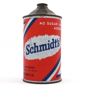 Schmidts Beer Quart Cone Top 218-13 SCARCE
