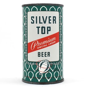 Silver Top Premium Lager Beer Flat Top 134-22 MINTY