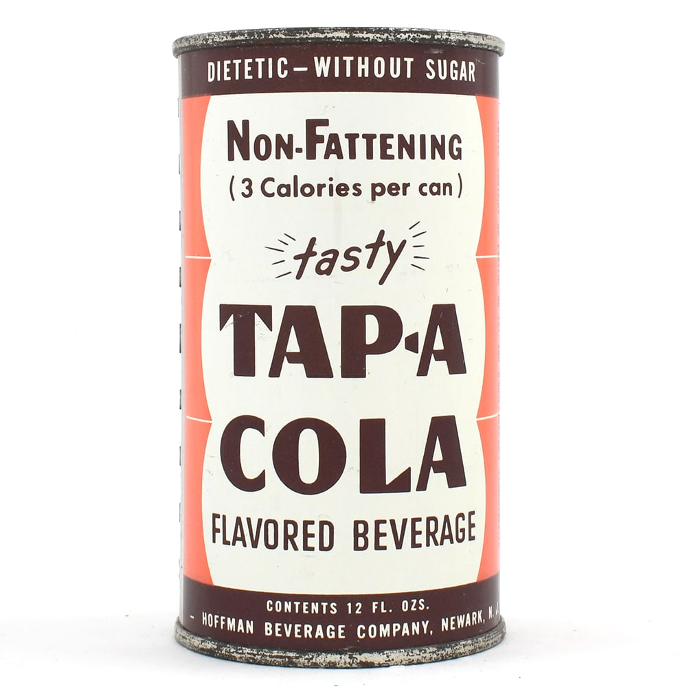 Tap A Cola Soda Flat Top EXCEPTIONAL: Brewer/Business Name: Hoffman Beverage Co., Subsidiary of Pabst Brewing Co., Newark, New Jersey Manufacturer/Plant: Unknown Date of