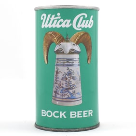 Utica Club Bock Beer Aluminum Soft Top Flat Top 142-29
