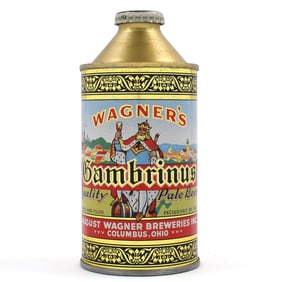 Wagners Gambrinus Pale Beer Cone Top NON-IRTP 188-23 EXCEPTIONAL
