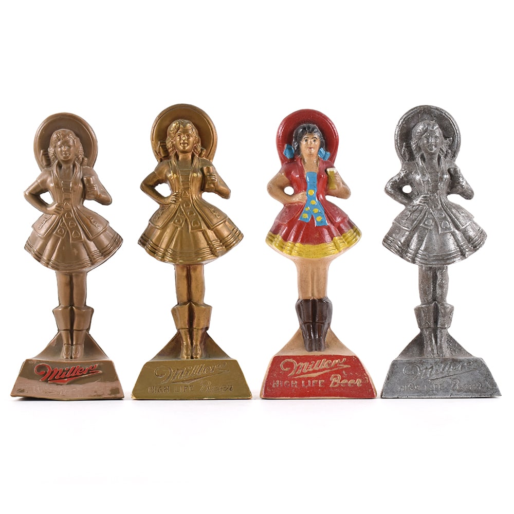 Miller High Life Back Bar Statues Lot of 4 Different (1 of 5)