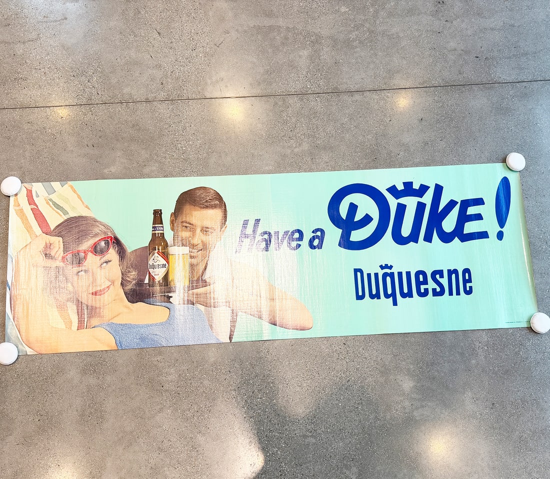 Duquesne Duke Beer Advertising Banner (1 of 6)