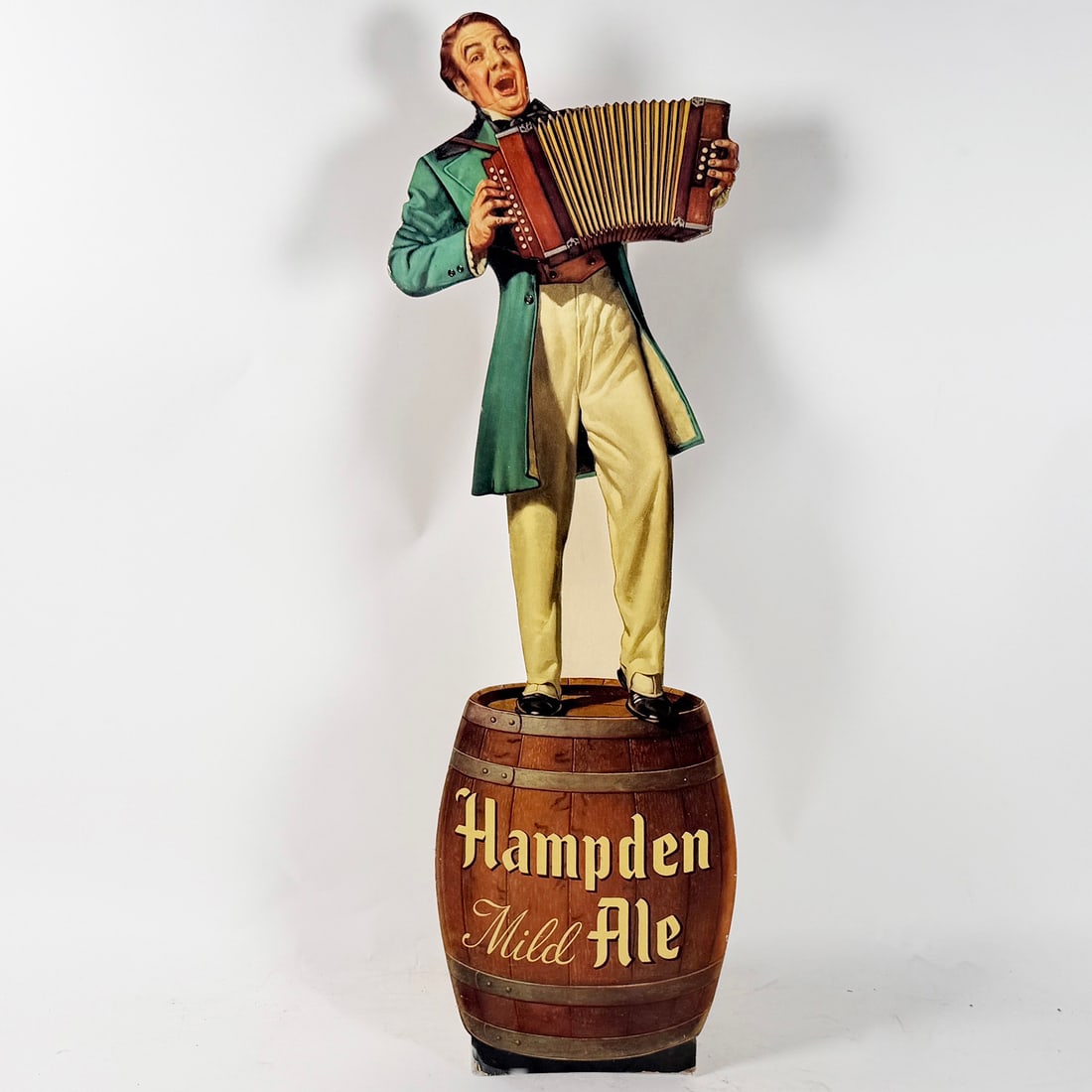 Johnnie Hampden Mild Ale Die Cut Cardboard Sign SCARCE (1 of 5)
