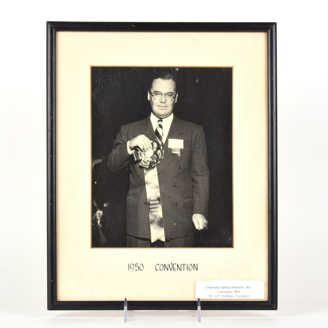 Holihan First Prize 1950 Small Brewers Convention Photograph UNIQUE: Business Name: Diamond Spring Brewery, Lawrence, Massachusetts Manufacturer/Plant: See comments/descript