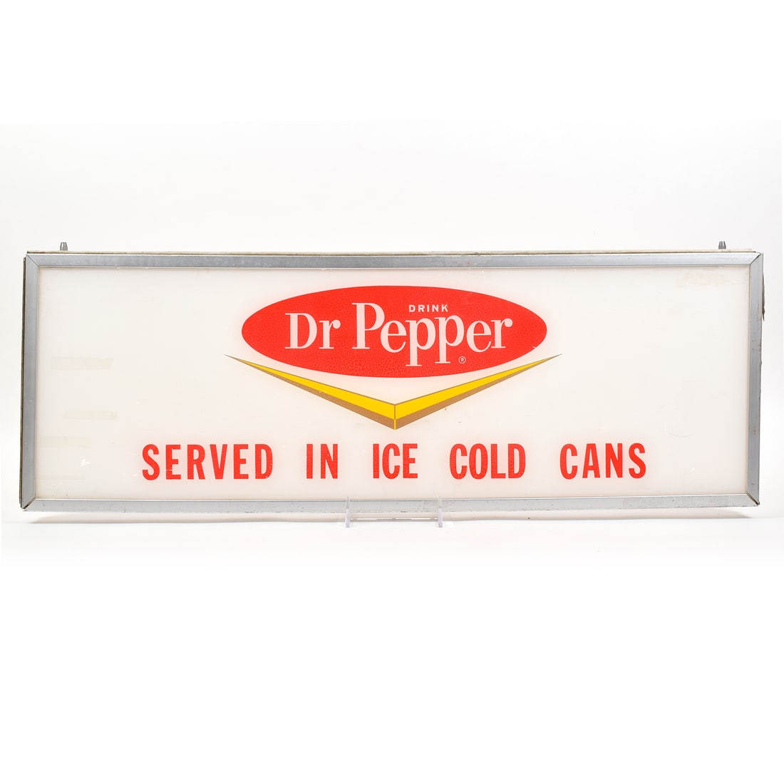 Dr Pepper Soda 1960s Cooler or Vending Machine Ad Panel (1 of 2)