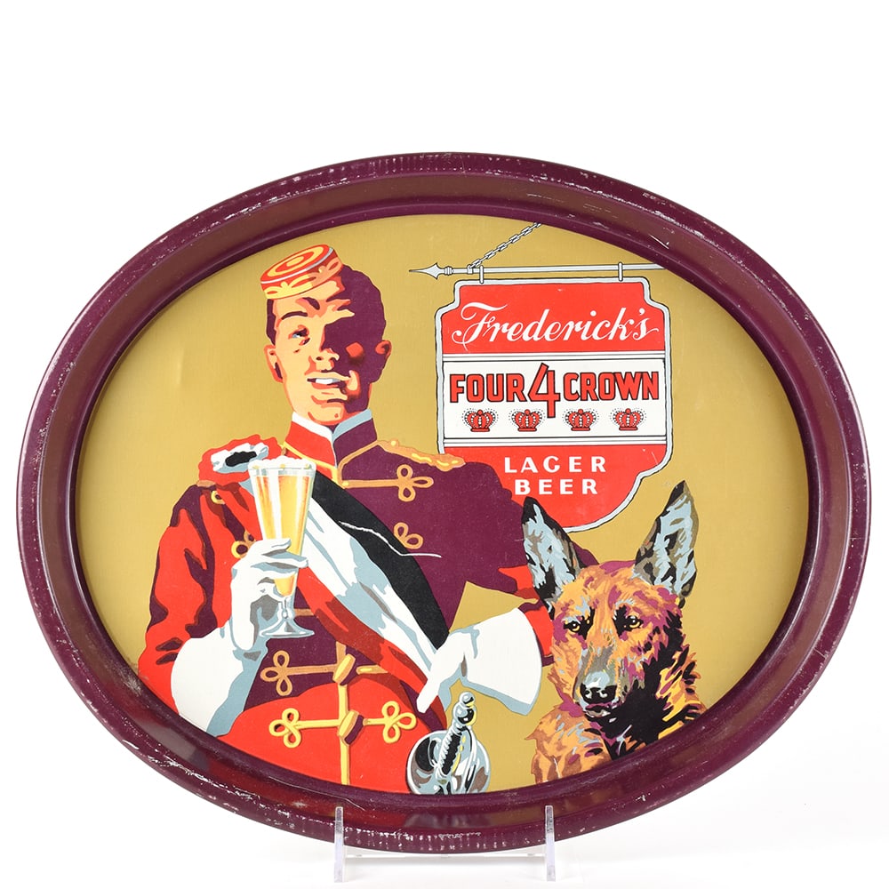Fredericks Four 4 Crown Beer 1930s Serving Tray (1 of 2)