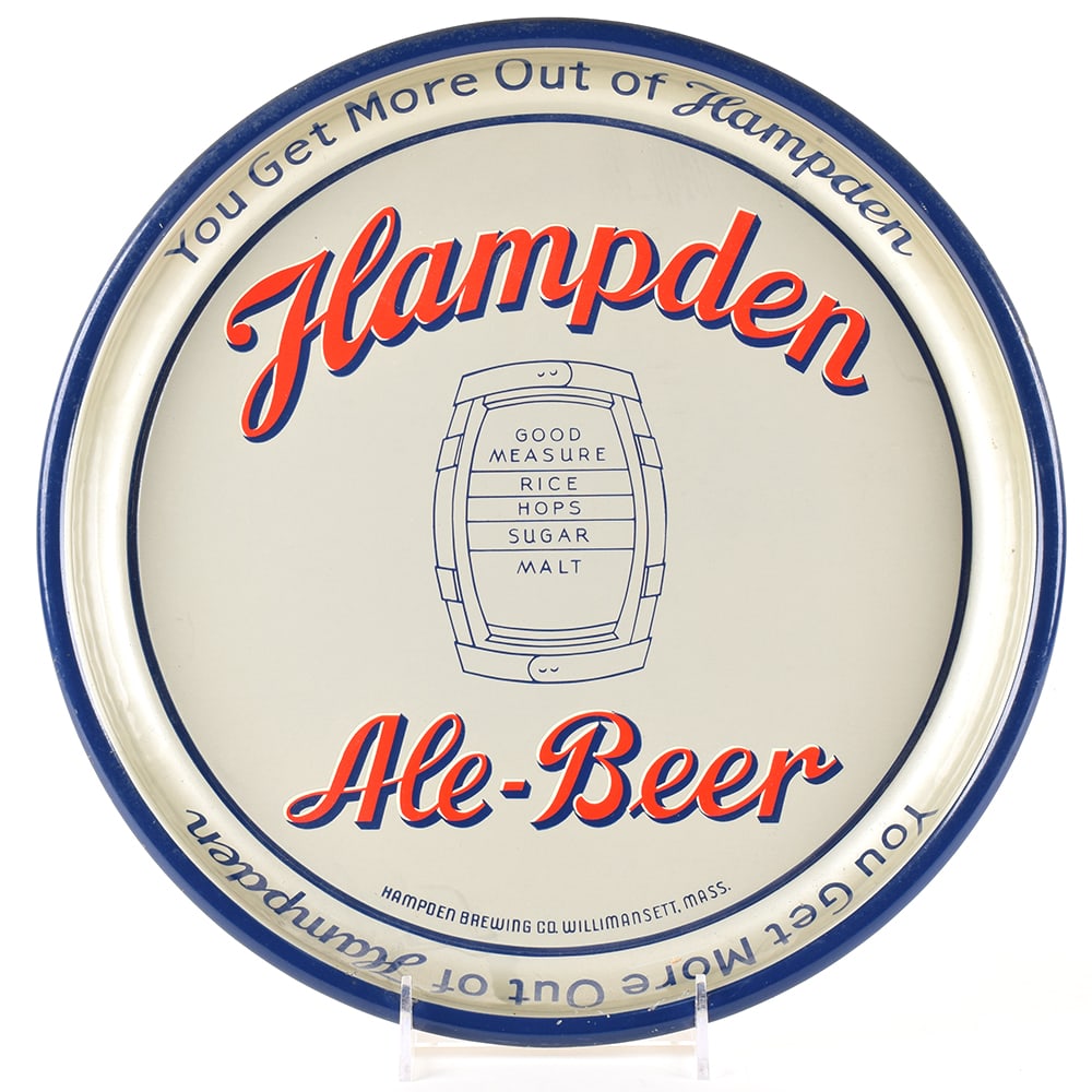 Hampden Ale Beer Barrel Tray SILVER MINTY (1 of 2)
